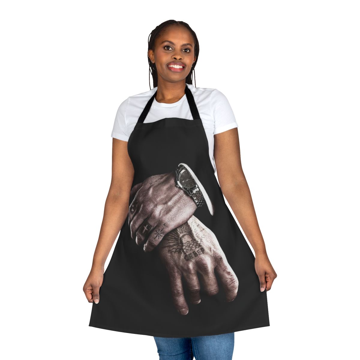 Viggo Mortensen as Nikolai wearing minimalist apron, inspired by the film Eastern Promises