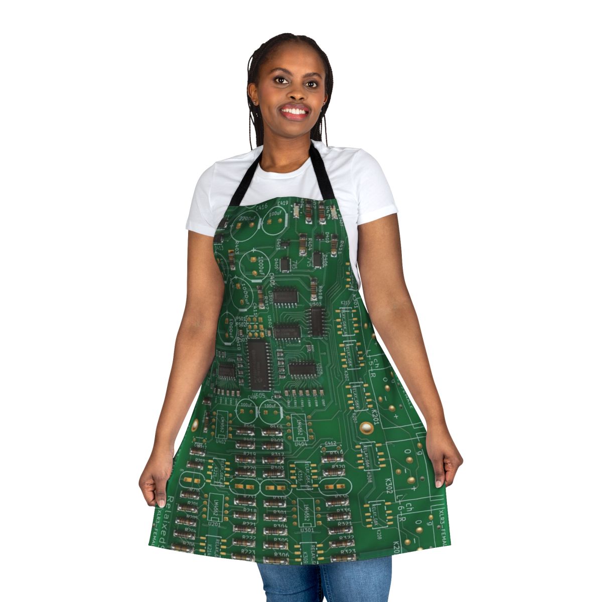 Vintage printed circuit board design apron