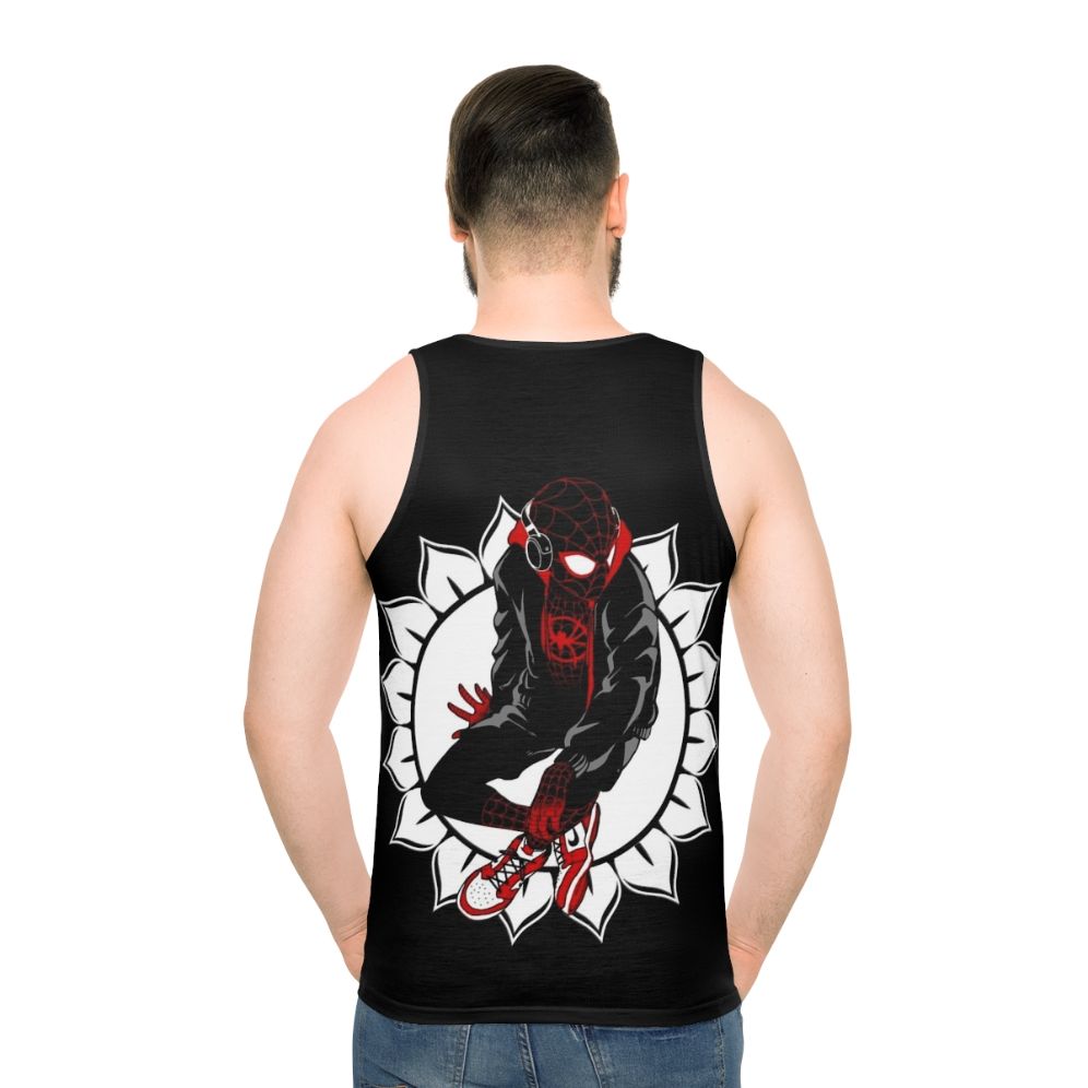 White Sunflower Spider Unisex Tank Top