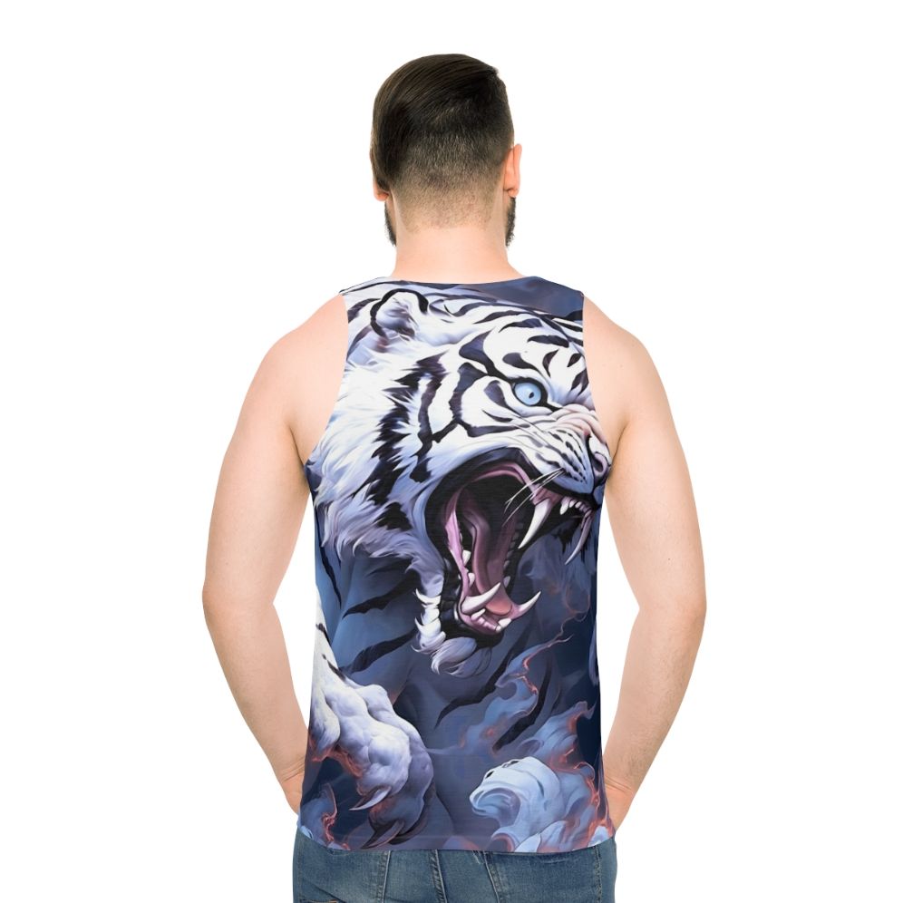White tiger legendary animal unisex tank top