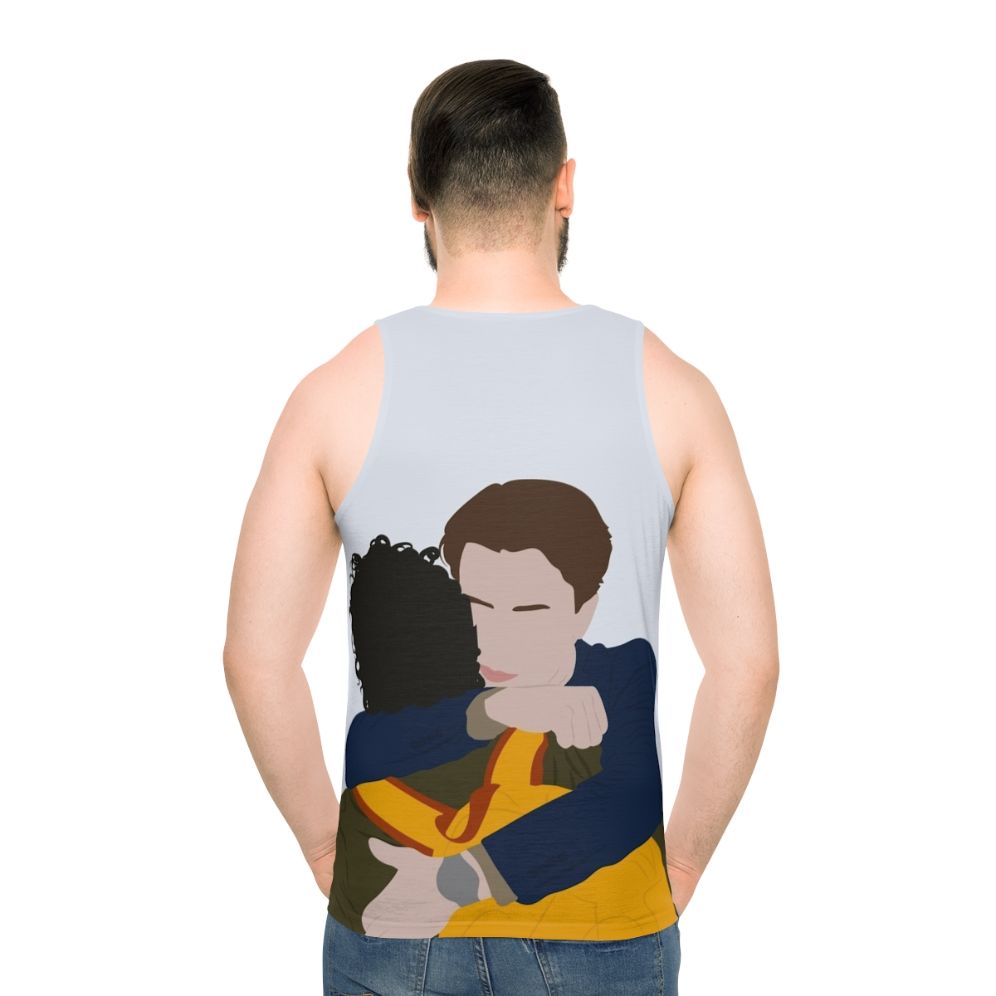 Wilhelm and Simon hugging unisex tank top