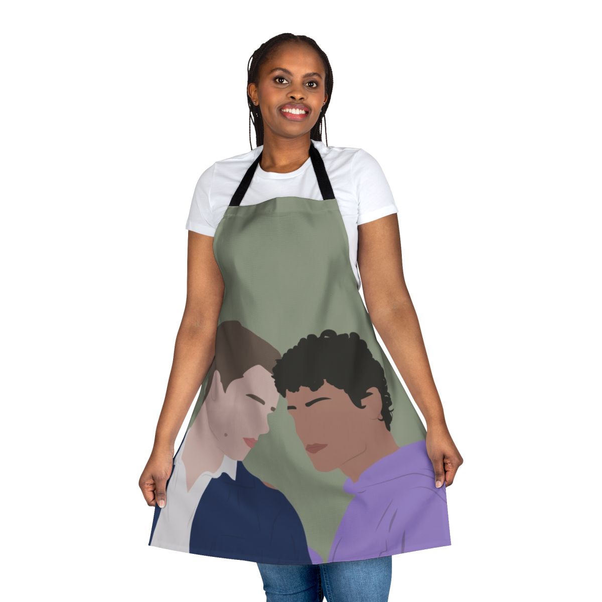 Wilmon Young Royals Season 2 minimalist fan art apron featuring Prince Wilhelm and Simon
