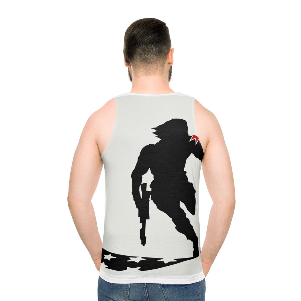 The Winter Soldier Silhouette Unisex Marvel Tank Top