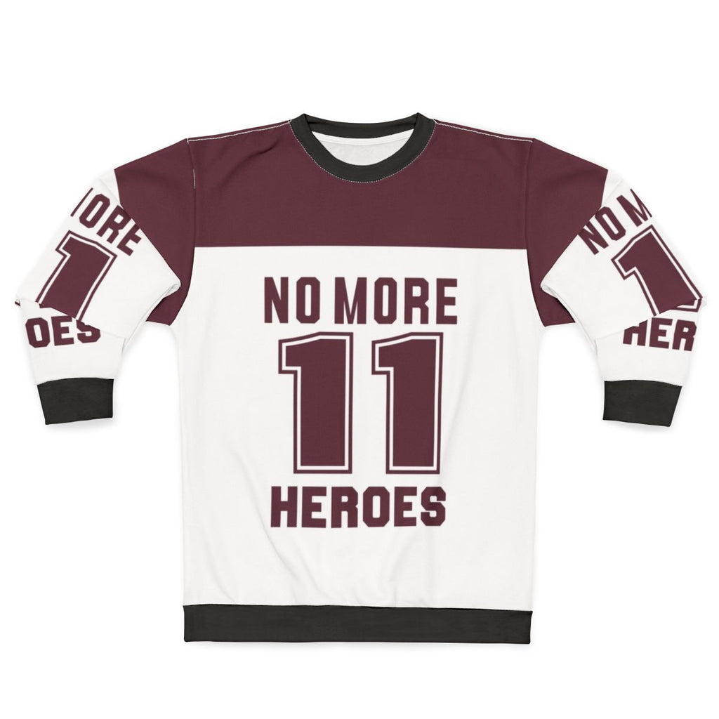 No More Heroes Dark Red Sweatshirt