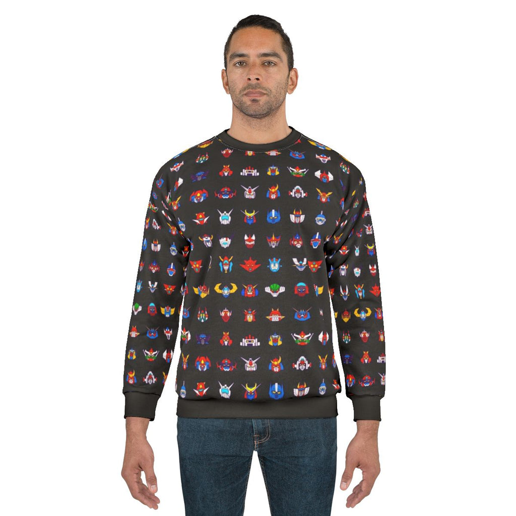 Retro robots 70s sweatshirt