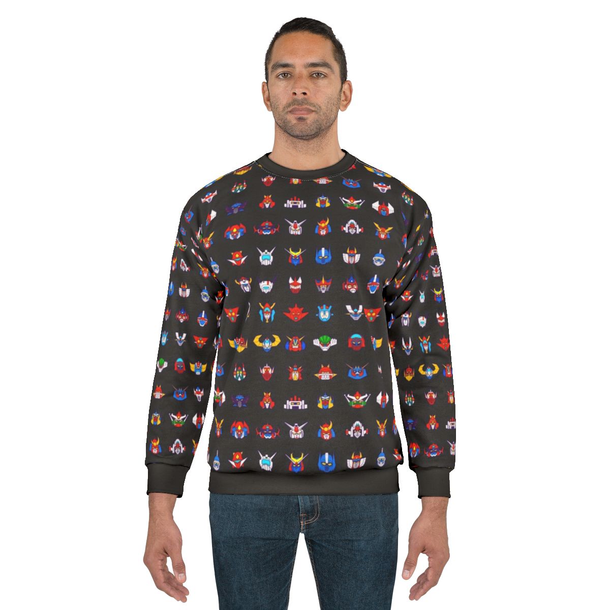 Retro robots 70s sweatshirt