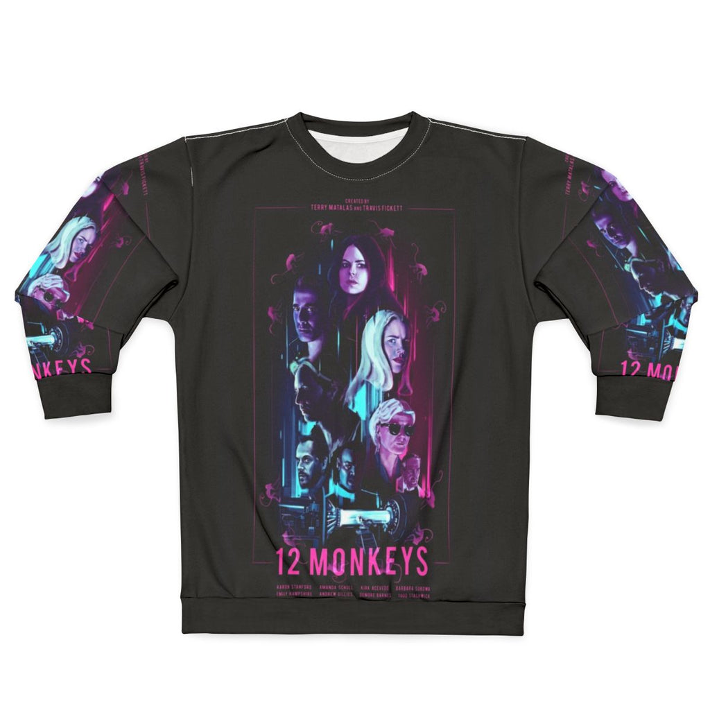 12 Monkeys Sweatshirt featuring characters from the popular sci-fi TV series