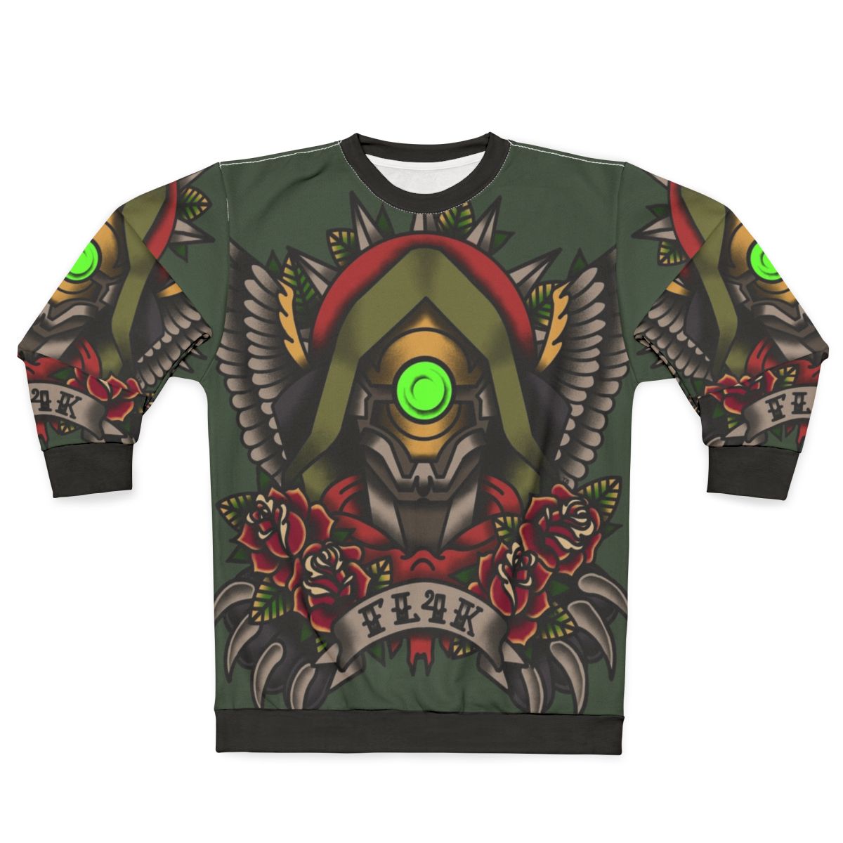 Borderlands Tattoo Style FL4K Portrait Sweatshirt