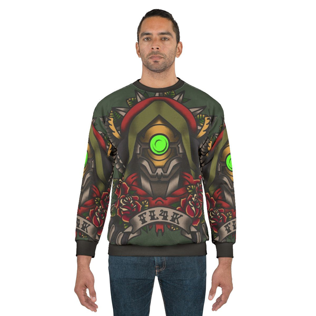 Borderlands Tattoo Style FL4K Portrait Sweatshirt
