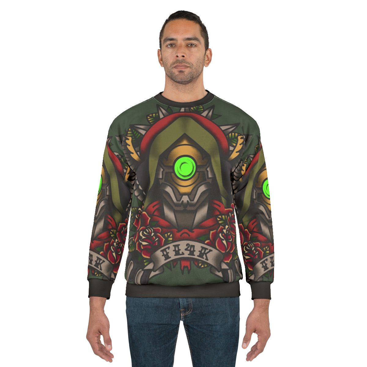 Borderlands Tattoo Style FL4K Portrait Sweatshirt