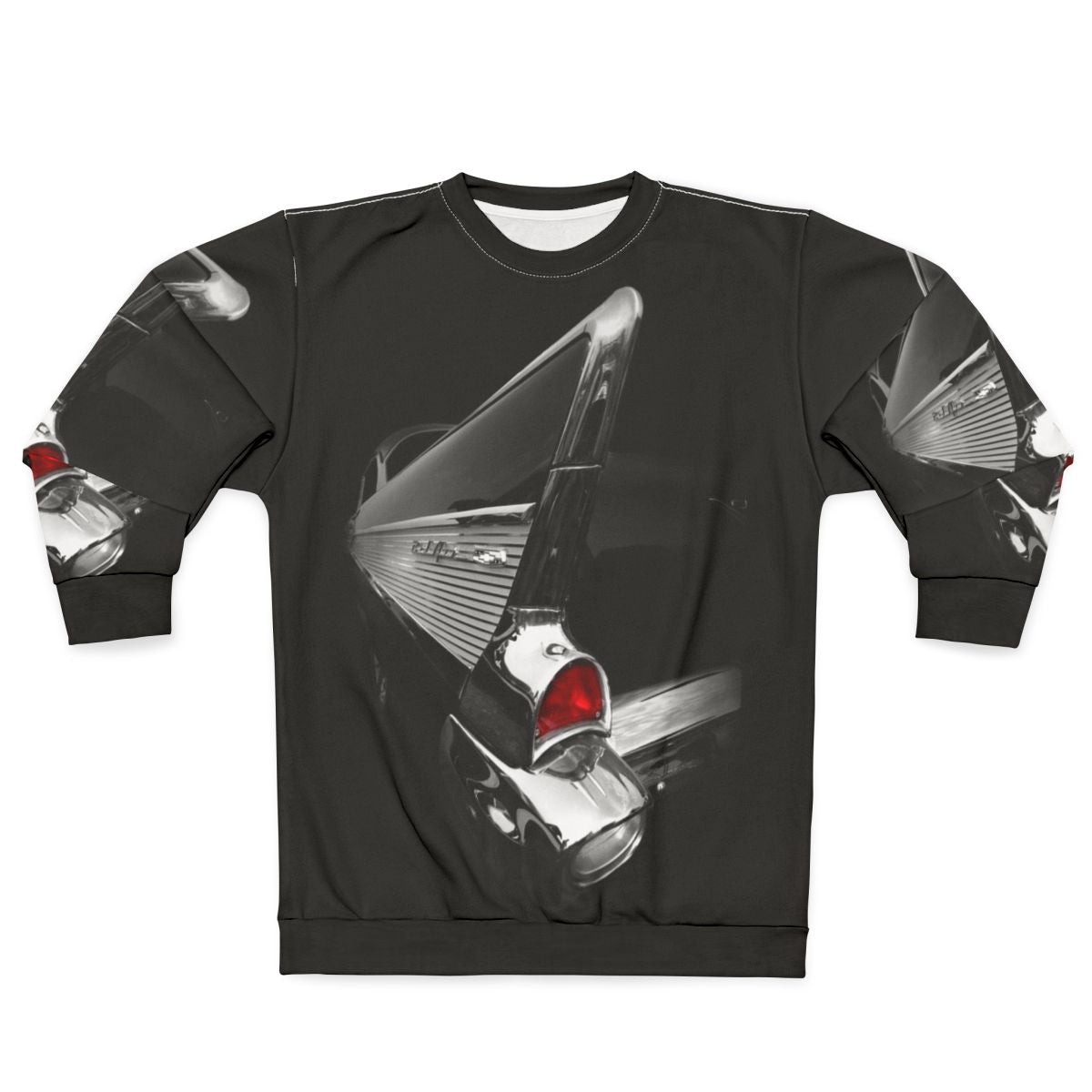 1957 Chevy Bel Air Black Vintage Sweatshirt