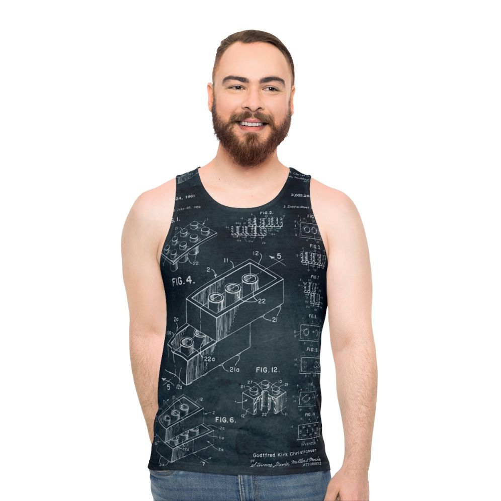 1958 Toy Building Brick Unisex Tank Top