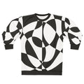 Black and White Abstract Geometric 1960s Sweatshirt