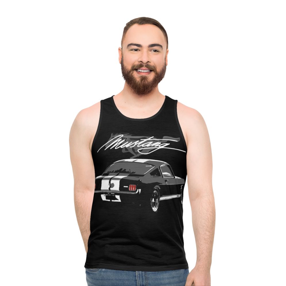 Retro 1965 Mustang Fastback Unisex Tank Top