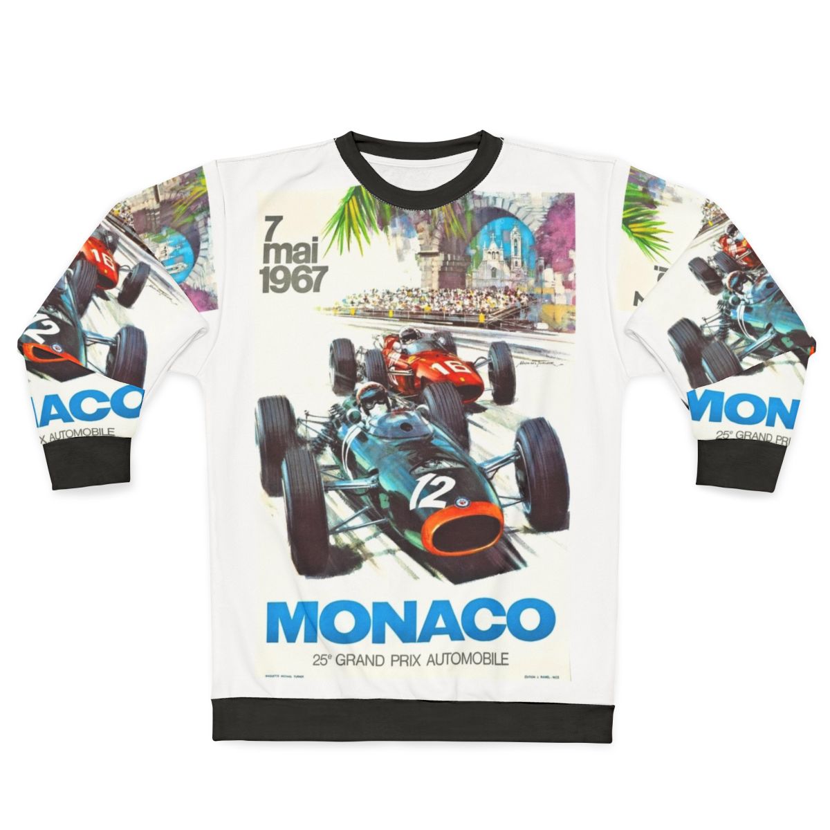 1967 Monaco Grand Prix Vintage Formula 1 Racing Sweatshirt