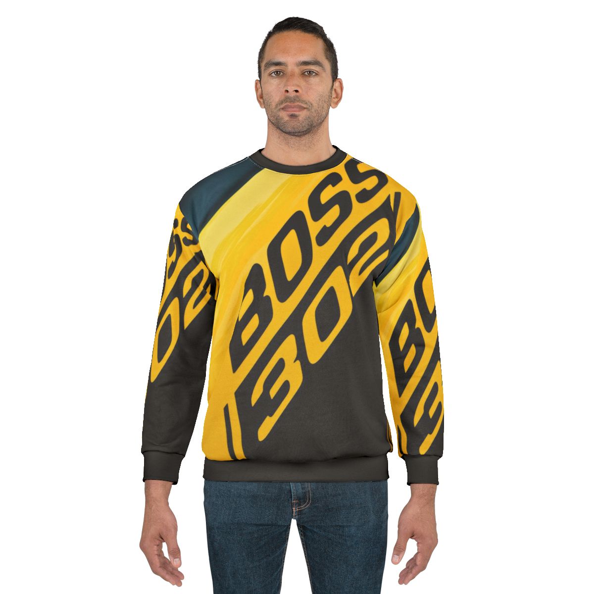 Vintage 1970 Ford Mustang Boss 302 Emblem Sweatshirt
