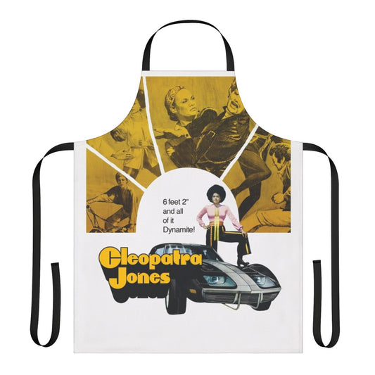 Vintage 1970s Cleopatra Jones movie poster themed apron