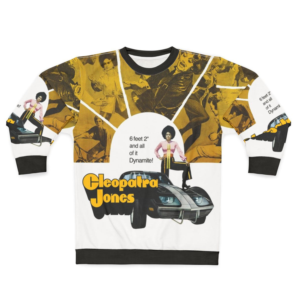 1973 Cleopatra Jones Movie Poster Vintage Sweatshirt