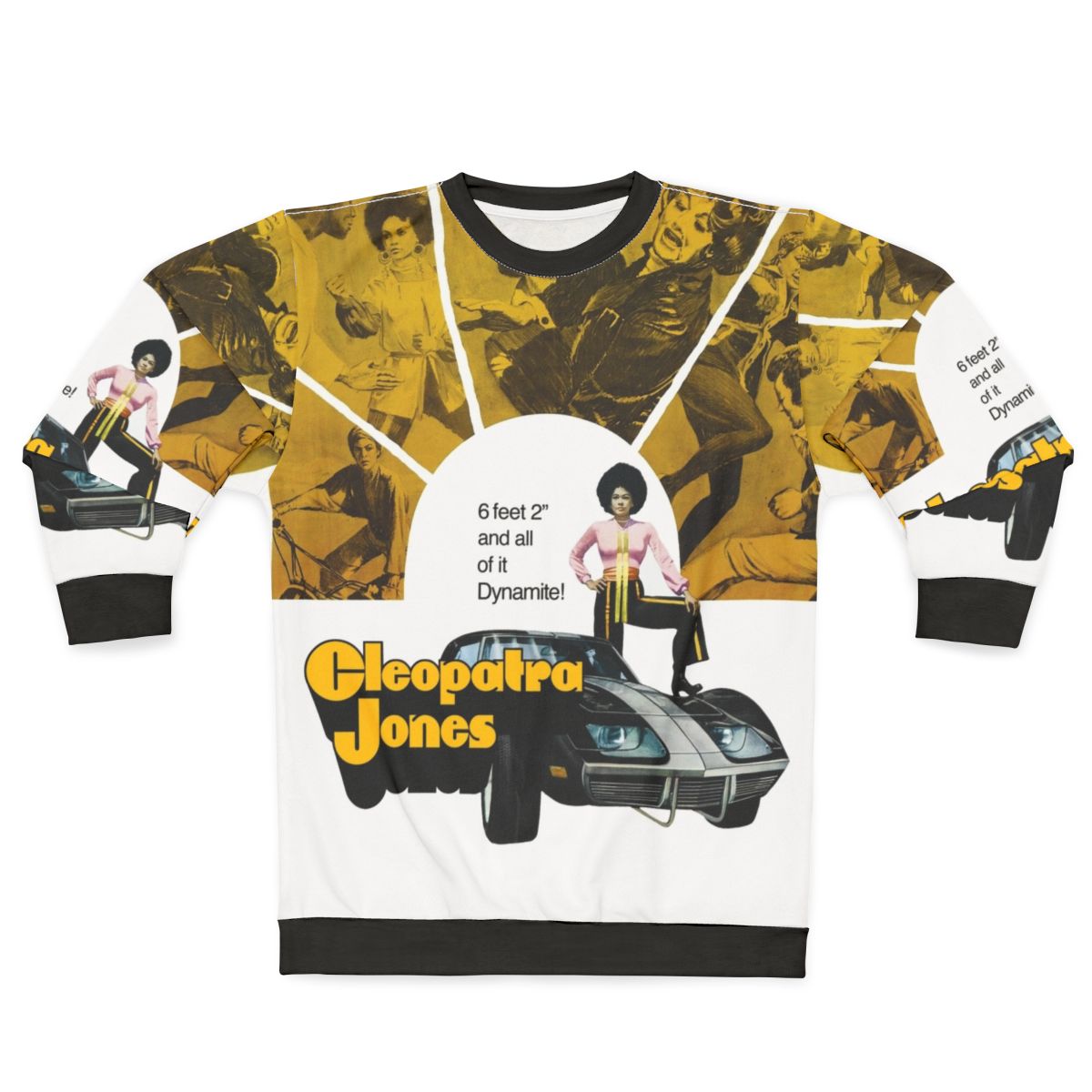 1973 Cleopatra Jones Movie Poster Vintage Sweatshirt