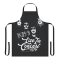 1974 Kiss Concert Inspired Apron with Vintage Band Imagery