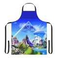 1980s Asia inspired music apron featuring the band members