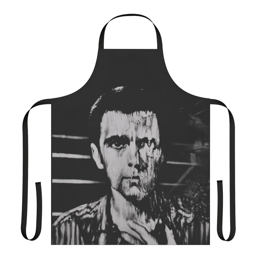 Stylish apron featuring the album artwork from Peter Gabriel's 1980s album "Melt"