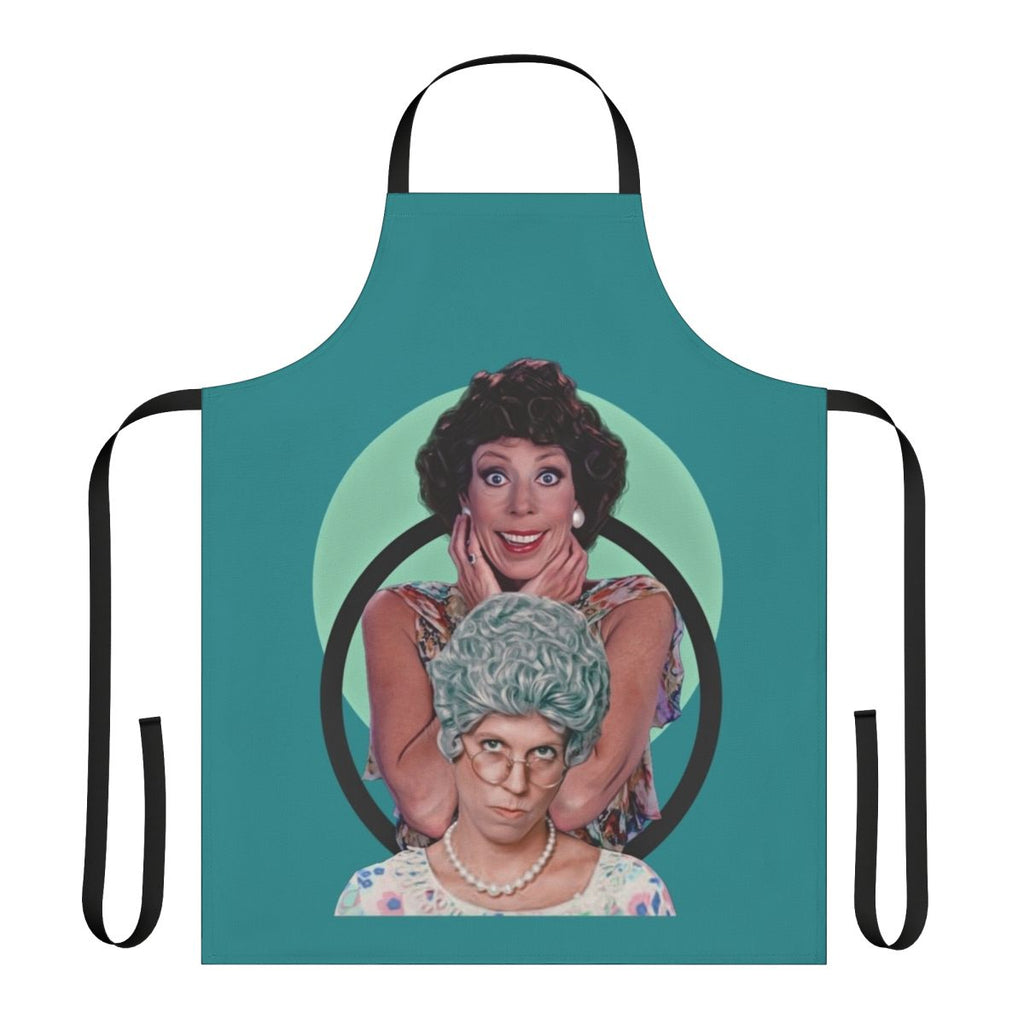 Vintage-style apron featuring characters from the classic 1980s sitcom Mama's Family