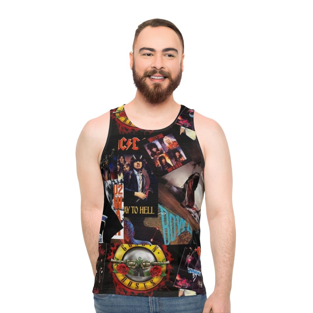 1980s rock bands unisex tank top