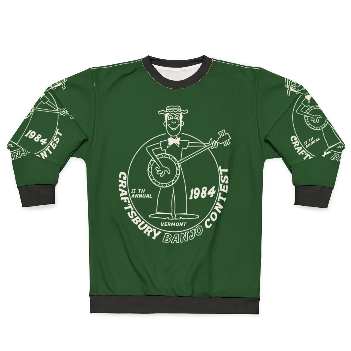 Vintage 1984 Craftsbury Banjo Contest Sweatshirt