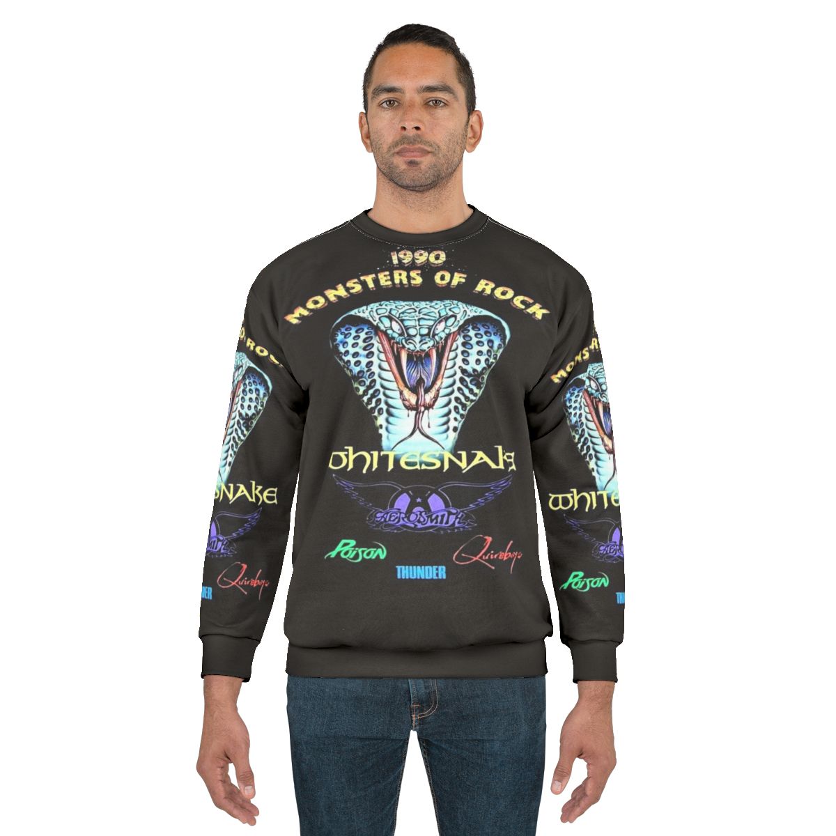 Vintage 1990 Monsters of Rock Poster Sweatshirt