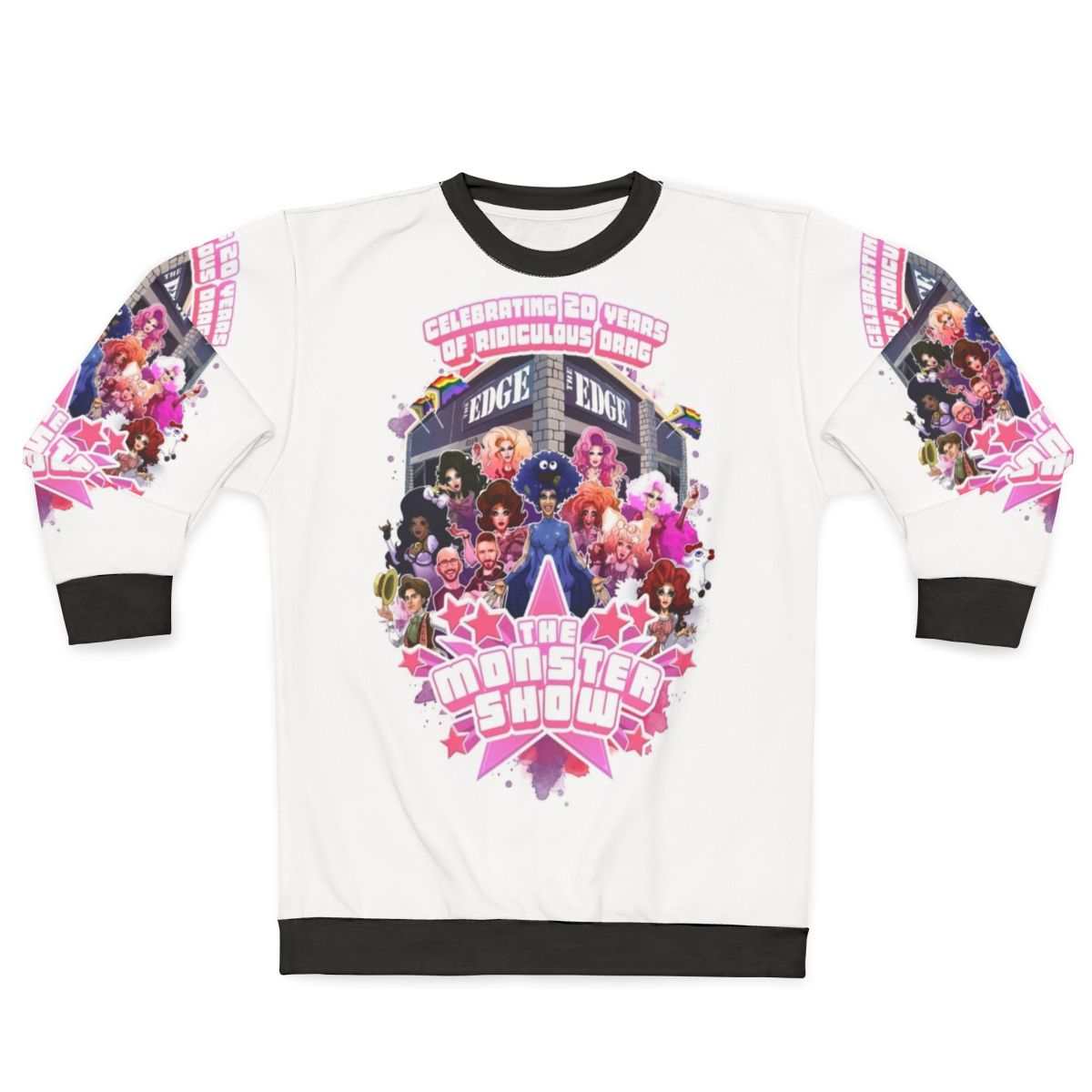 20th Anniversary Drag Show Sweatshirt with LGBTQ Pride Design