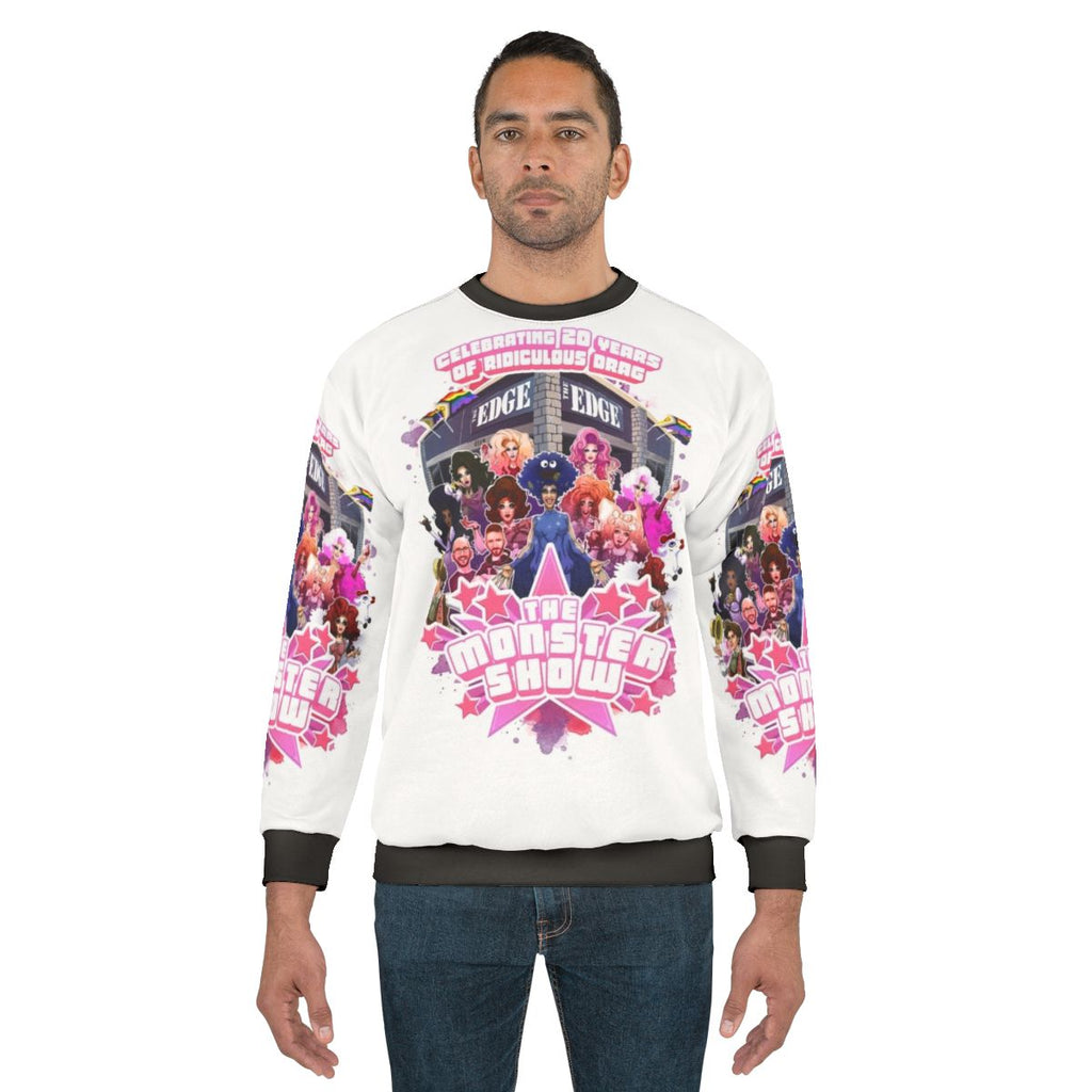 20th Anniversary Drag Show Sweatshirt with LGBTQ Pride Design