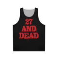 27 & Dead Unisex Retro Music Tank Top