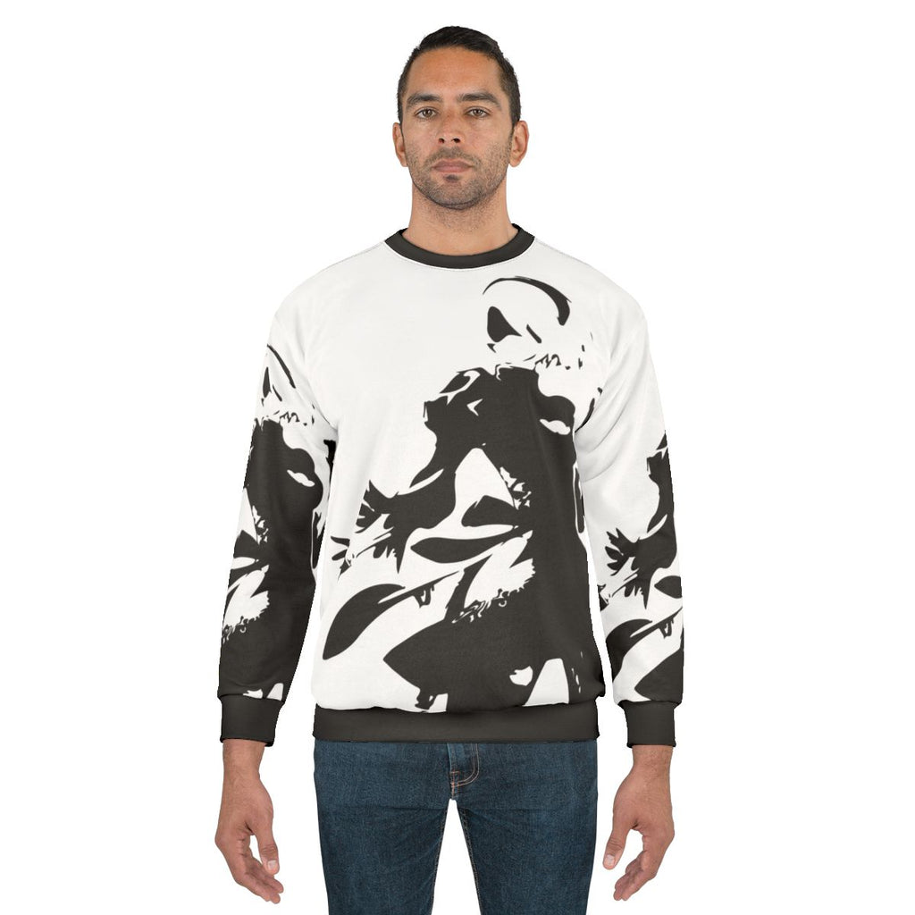 2B Silhouette Sweatshirt - Nier Automata Inspired Clothing