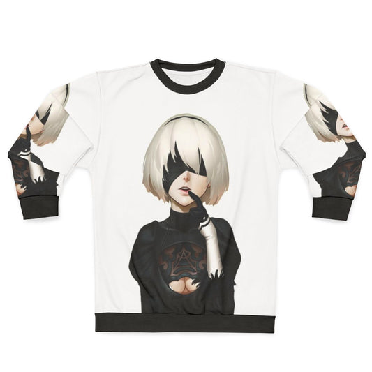 2B Sweatshirt - Nier Automata Inspired Gaming Apparel