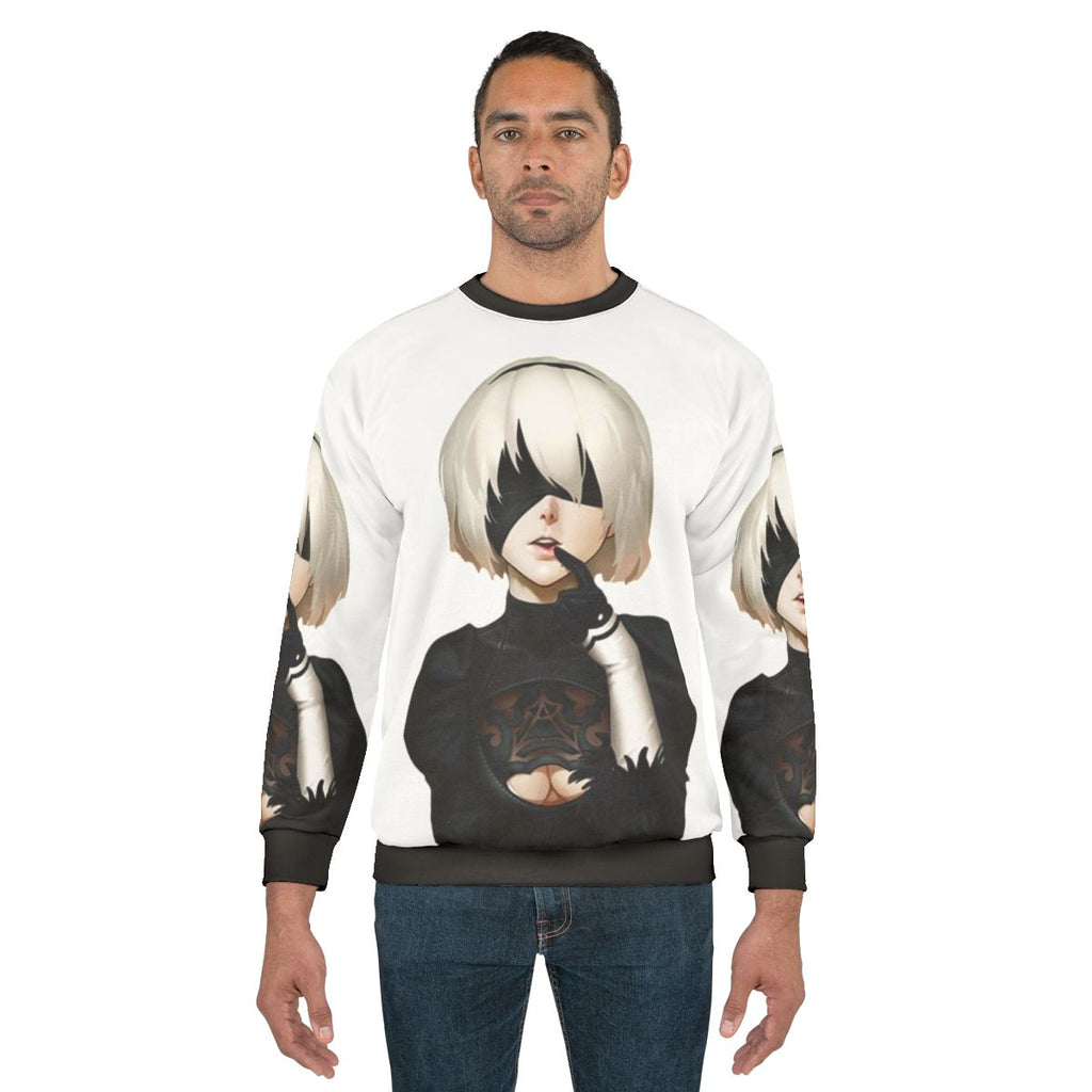 2B Sweatshirt - Nier Automata Inspired Gaming Apparel