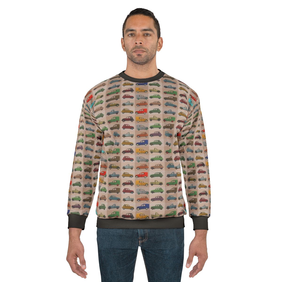 Vintage Citroën 2CV Pattern Sweatshirt