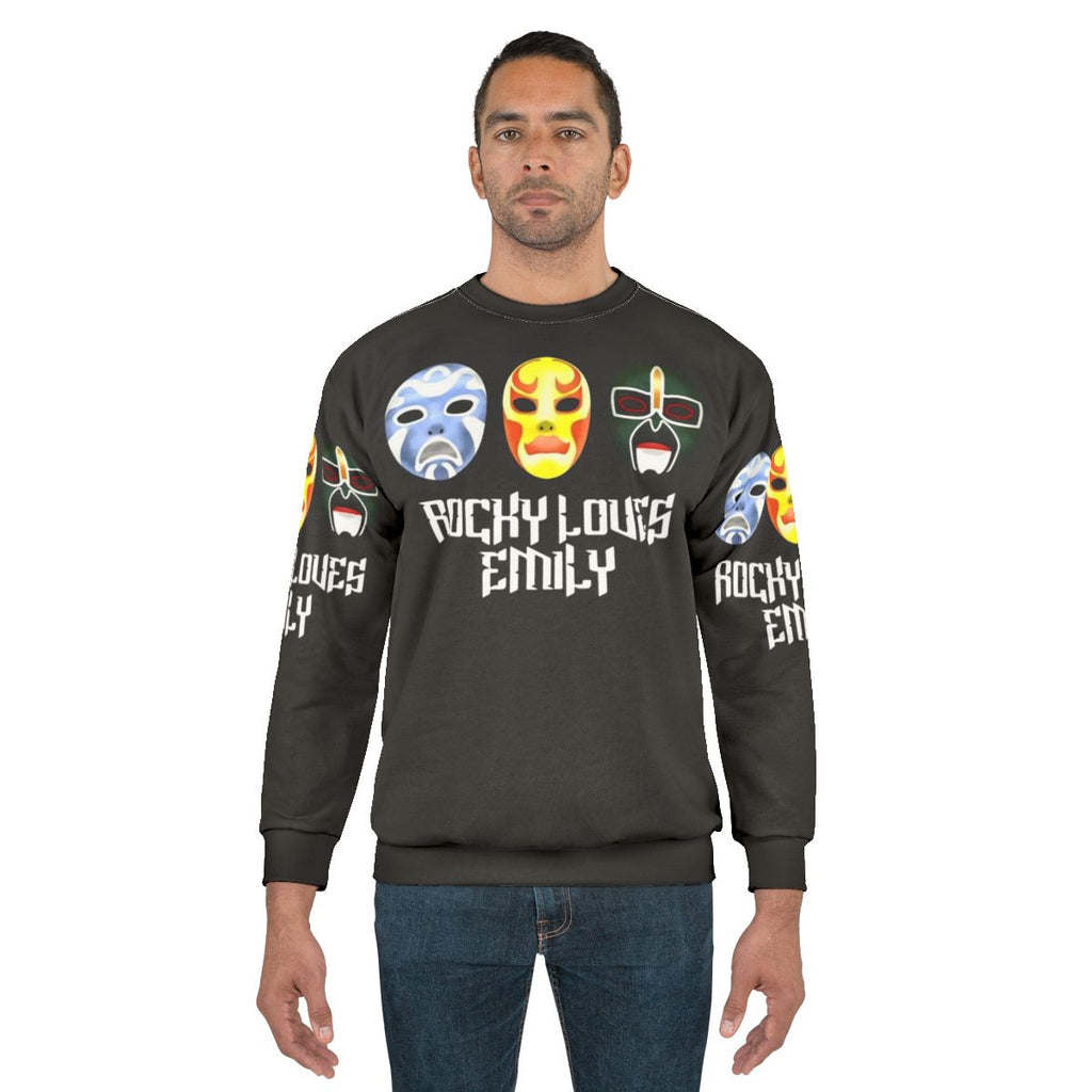 3 Ninjas Rocky Loves Emily Masks Graphic Sweatshirt