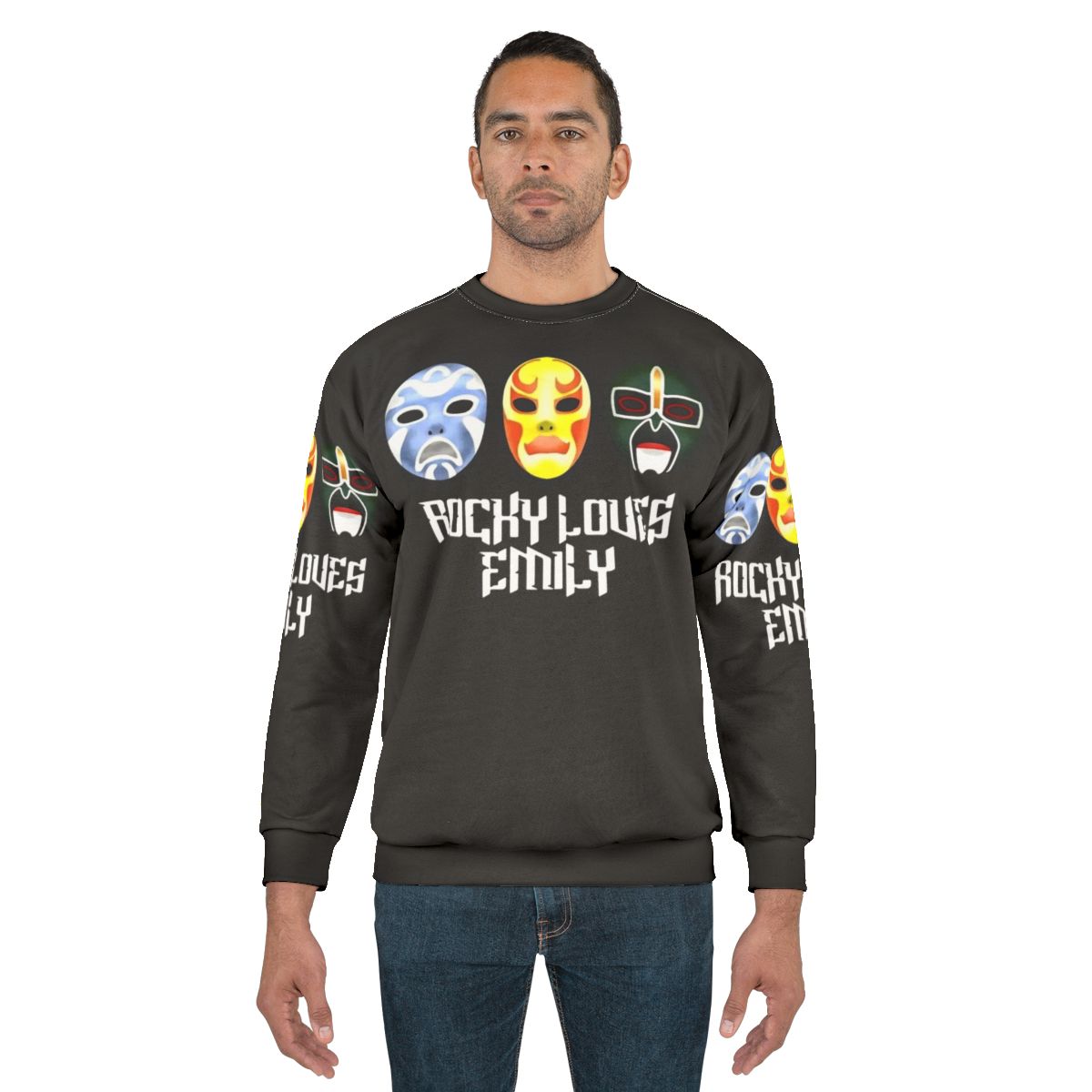 3 Ninjas Rocky Loves Emily Masks Graphic Sweatshirt