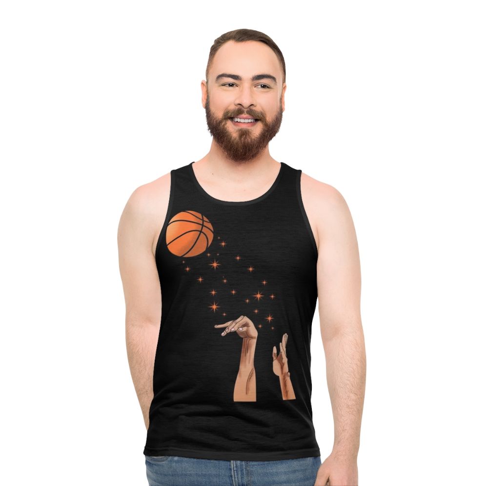 3 point basketball tank top