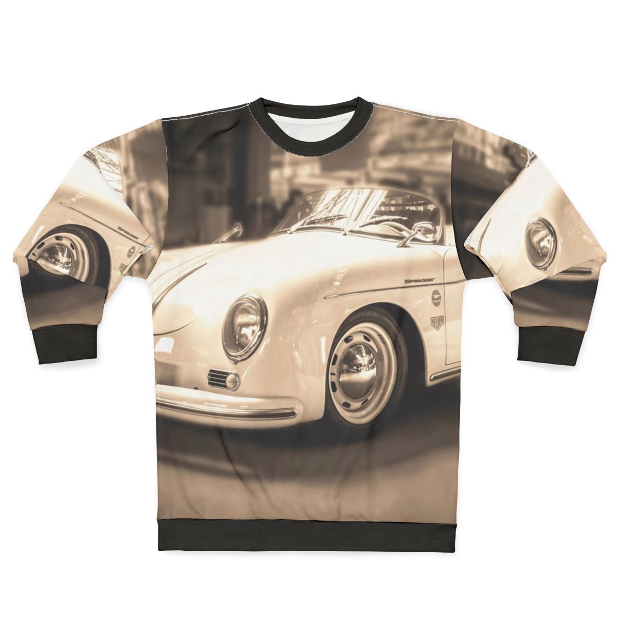 356 Sepia Sweatshirt for Porsche Classic Car Enthusiasts