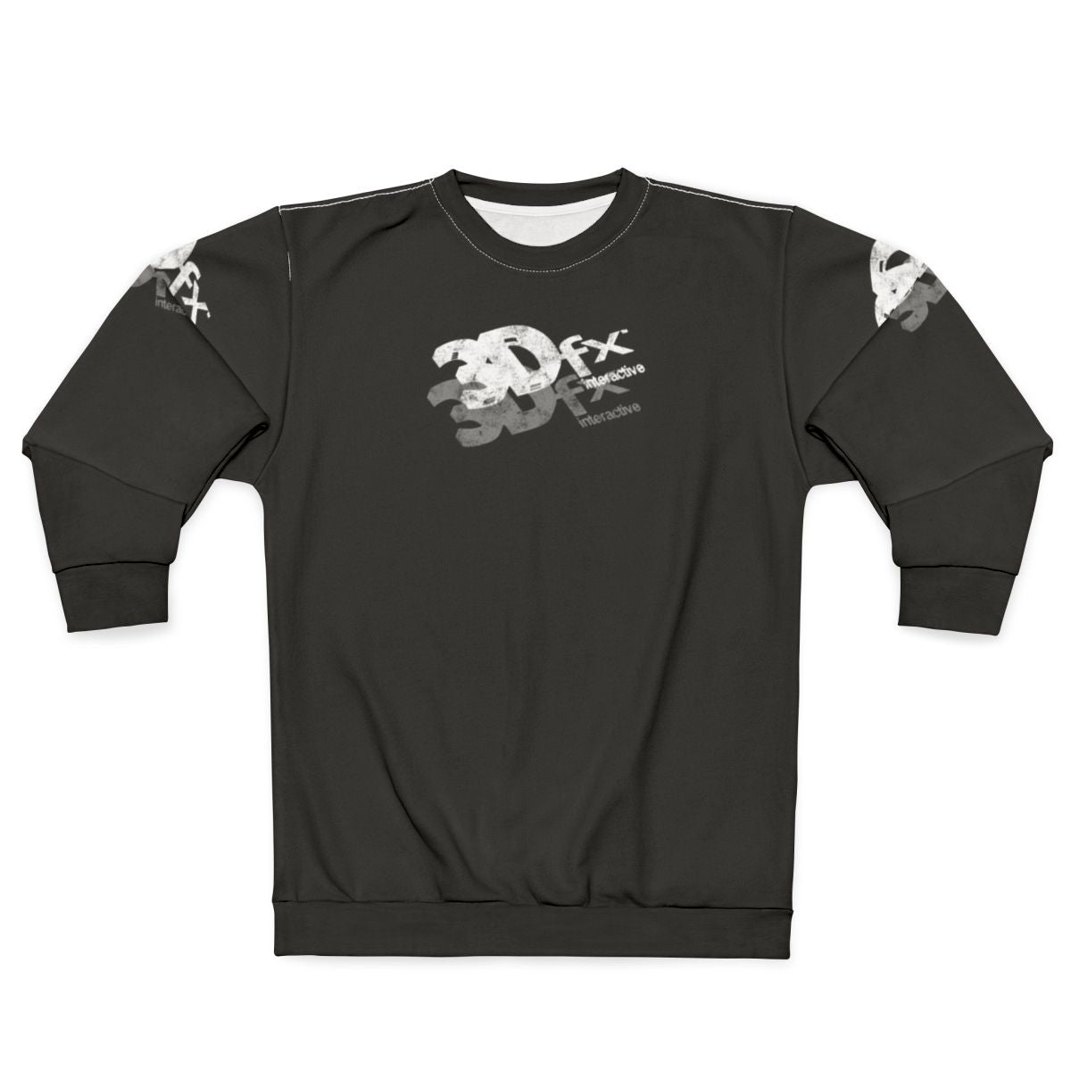 Retro 3Dfx chip style sweatshirt for nostalgic computer enthusiasts