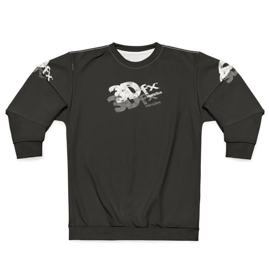 Retro 3Dfx chip style sweatshirt for nostalgic computer enthusiasts
