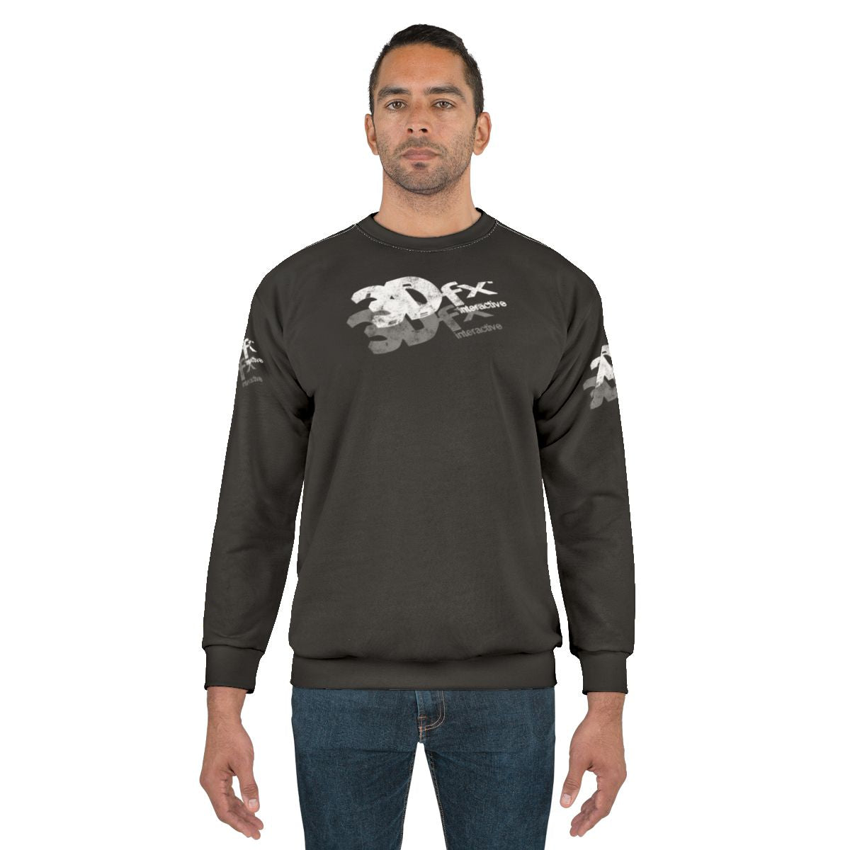 Retro 3Dfx chip style sweatshirt for nostalgic computer enthusiasts