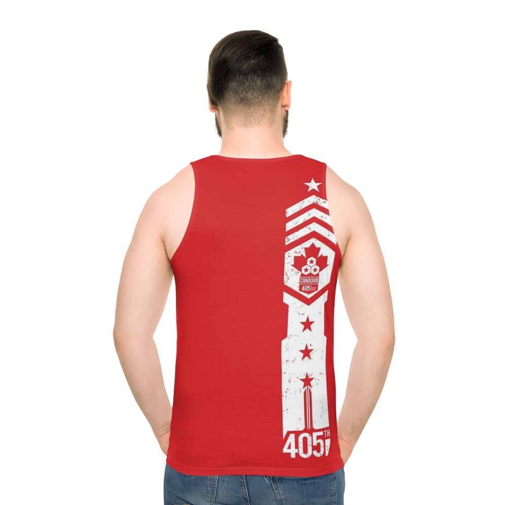405th Canadian Regiment Unisex Halo Spartan Tank Top
