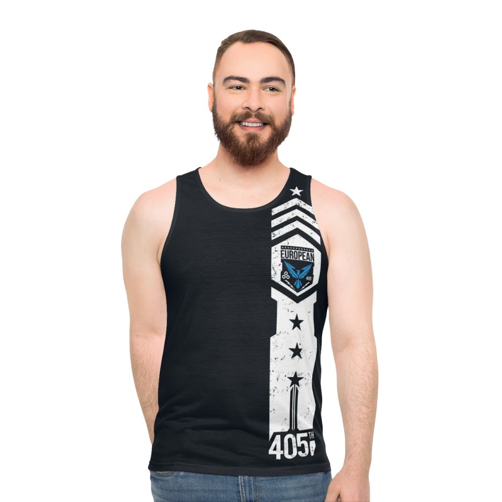 405th European Regiment Halo Spartan Soldier Unisex Tank Top