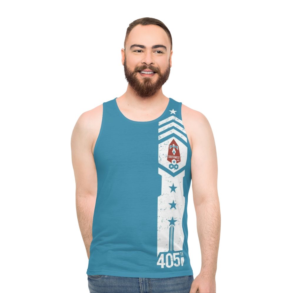 405th Southwest Regiment Halo Spartan Unisex Tank Top