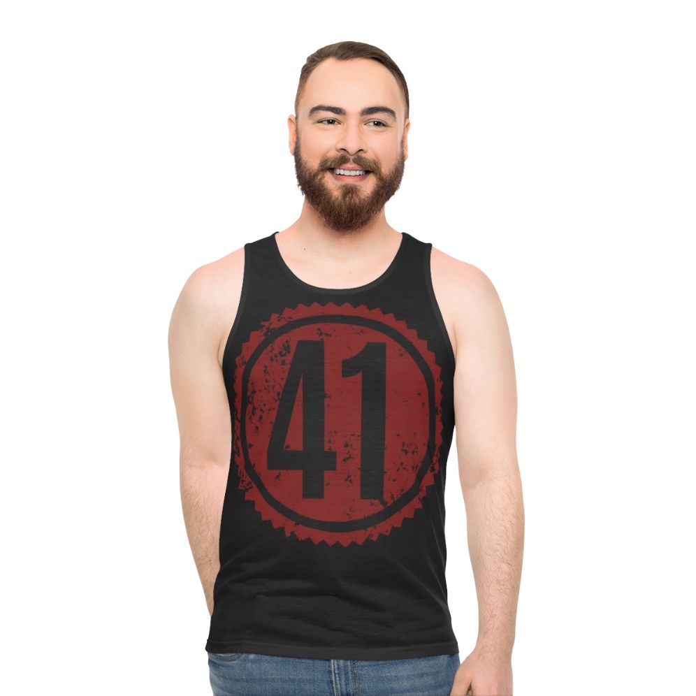 41 Dave Matthews Band Red Distressed Unisex Tank Top