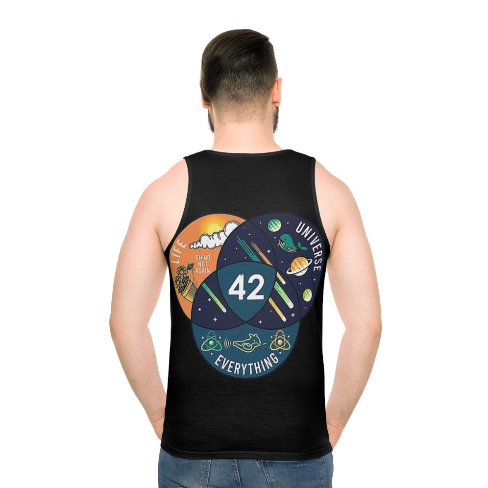 42 Answer to Life, Universe & Everything Unisex Tank Top with Galaxy Design
