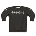 Baseball Sweatshirt with 6 4 3 2 Design